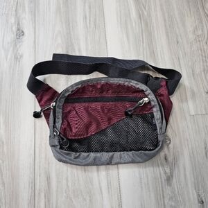 Rei  Burgundy Men's Belt  Bag